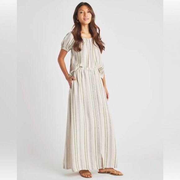 NWT Splendid Demi lined linen mix maxi - Picture 1 of 12